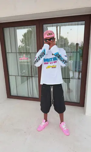 Lamine Yamal wearing Louis Vuitton sneakers