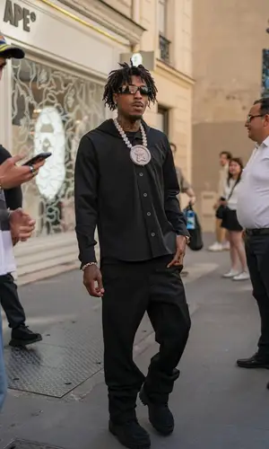 NBA YoungBoy wearing Balenciaga boots