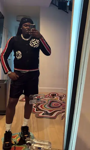 Lucki’s Outfit in Patek Philippe Watch & Louis Vuitton Hat (2025)