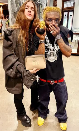 Lil Uzi Vert’s Outfit in Billionaire Boys Club T-Shirt, Chrome Hearts Belt & Hidden (2025)