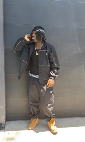 4Batz wearing Pro Club pants