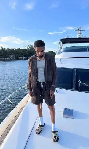 DDG wearing Rick Owens top