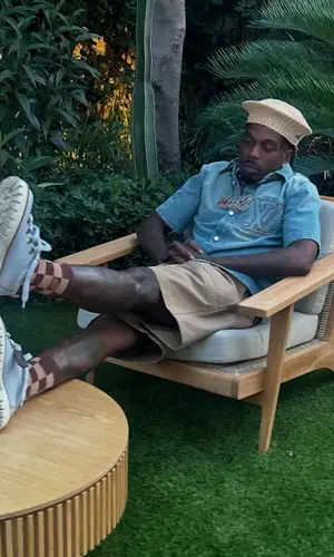 Sauce Walka’s Outfit in Louis Vuitton Hat (2025)