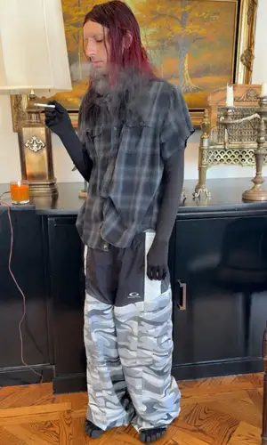 Burberry Erry wearing Balenciaga sneakers