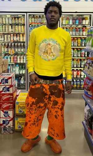Lil Yachty wearing Martine Rose sandal