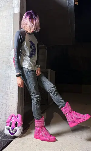 skai wearing Beauty Beast top