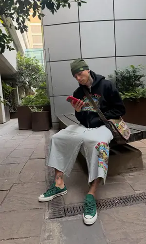 Central Cee’s Outfit in Converse Sneakers, Chanel Bag & Syna World Hat (2026)