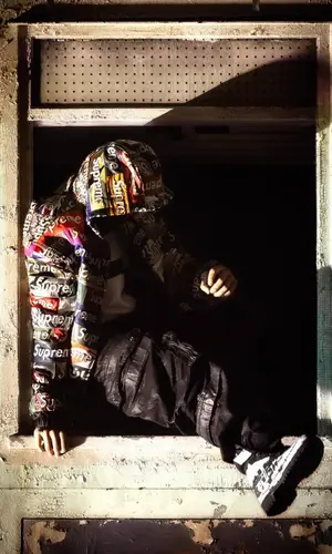 EsDeeKid wearing Supreme jacket
