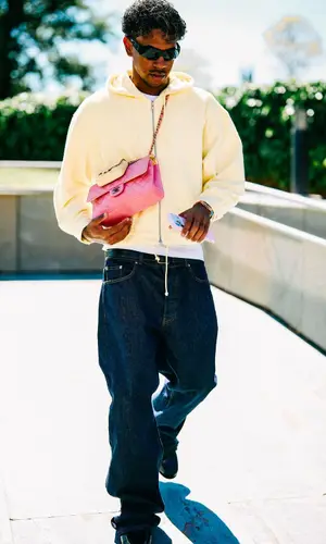 Lamine Yamal wearing Chanel bag