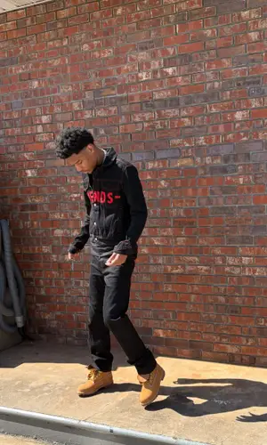 Nardo Wick wearing Timberland boots