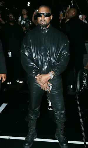 Kanye West wearing Cartier jewelry