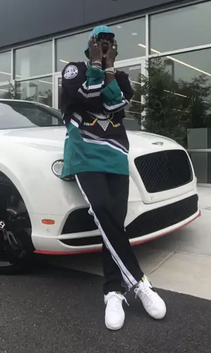 Lil Yachty wearing Vintage jersey