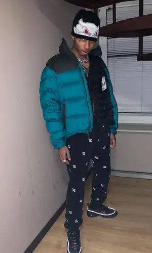 Night Lovell wearing The North Face jacket