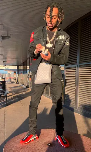 YNW Melly wearing Louis Vuitton other