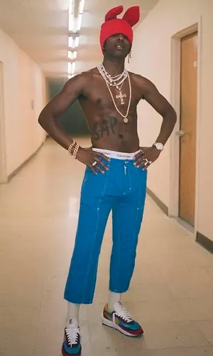 ASAP Rocky wearing Calvin Klein underwear