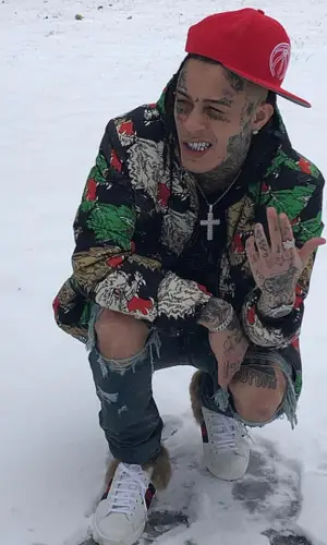 Lil Skies wearing Gucci jacket