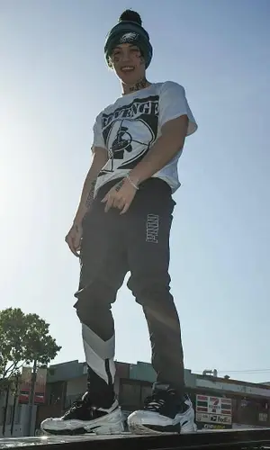 Lil Xan wearing Public Enemy t-shirt