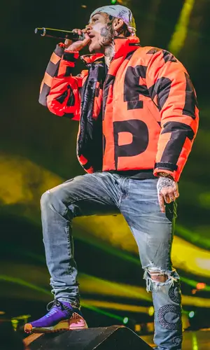 Lil Skies wearing Saint Laurent other