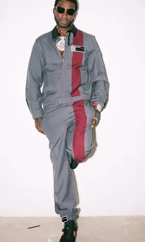 Gucci Mane wearing Prada trousers