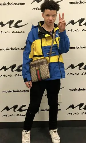 Lil Mosey wearing Gucci bag