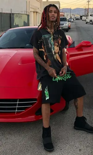 Lil Gnar wearing Adidas other