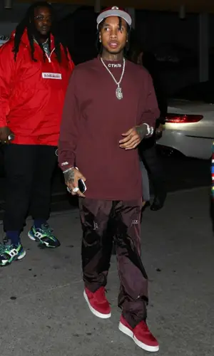 Tyga wearing New Era cap