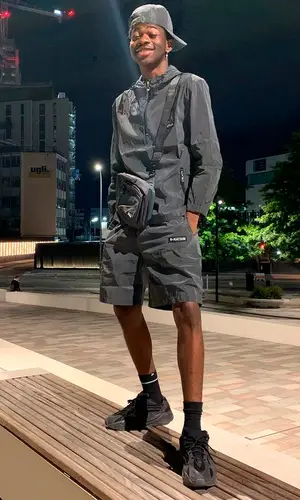 Lil Nas X wearing R-Nation bag