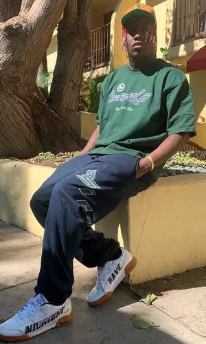 Lil Yachty wearing Sicko t-shirt