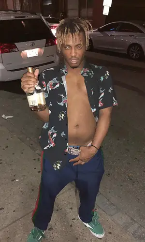 Juice WRLD wearing Olivier Rogers shirt