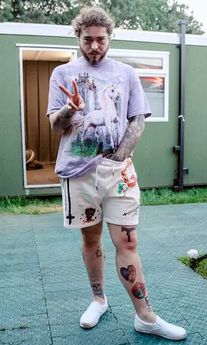 Post Malone wearing Vans other