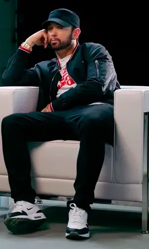 Eminem wearing Kangol cap