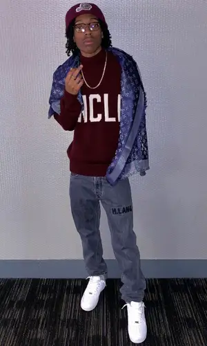 Lil Tecca wearing Moncler hat