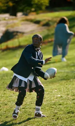 Lil Uzi Vert wearing Thom Browne suit