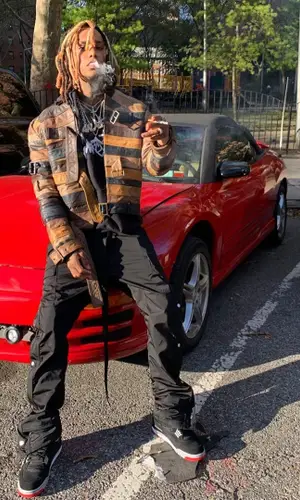 Lil Gnar wearing Jordan other