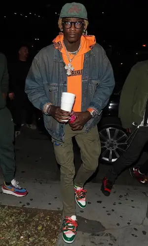 Young Thug wearing Infinite Archives cap
