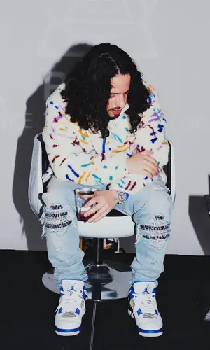 Russ wearing The Marathon Clothing sweatshirt