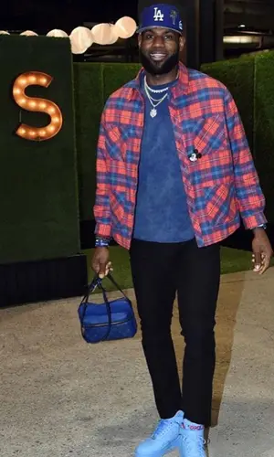 LeBron James wearing Gucci shirt