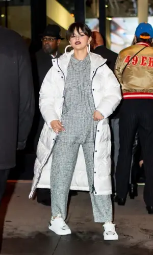 Selena Gomez wearing Everlane jacket