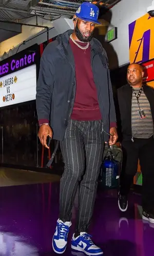 LeBron James wearing Brunello Cucinelli trousers