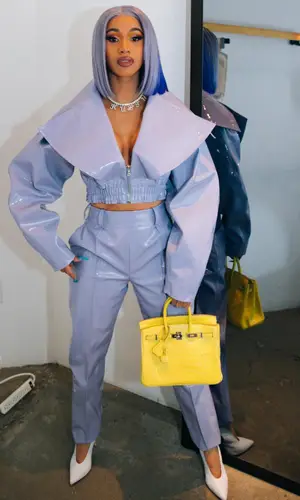 Cardi B wearing Gianvito Rossi other