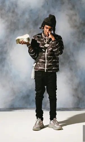 YNW Melly wearing Louis Vuitton hat