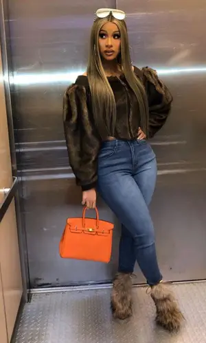 Cardi B wearing FashionNova jeans