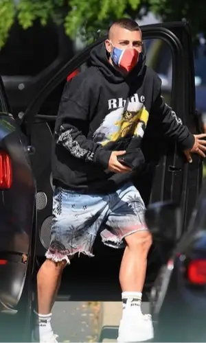 Marco Veratti wearing Rhude hoody