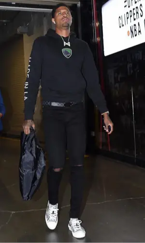 Paul George wearing Dior sneakers