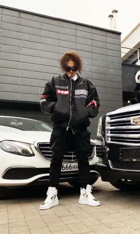 Morgenshtern wearing Vetements jacket