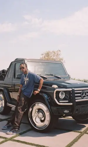Travis Scott wearing Port Tanger eyewear