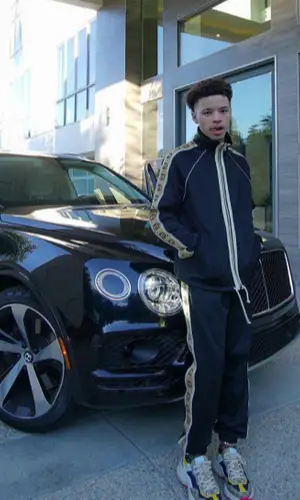 Lil Mosey wearing Gucci pants
