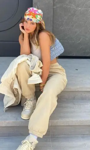 Kylie Jenner wearing Atoir pants