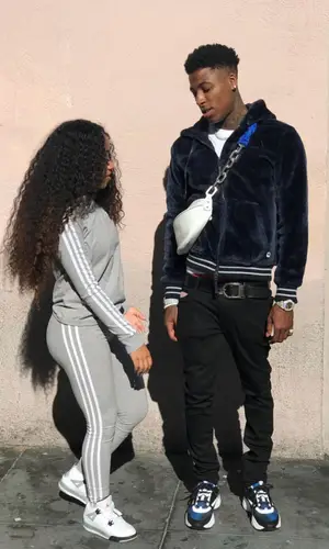 NBA YoungBoy wearing Balenciaga belt