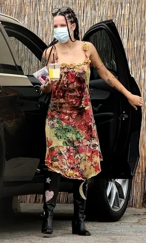 Halsey wearing Reality Eyewear eyewear